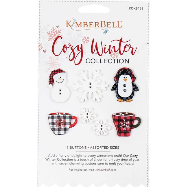 Cozy Winter Buttons, discontinued, while supplies last
