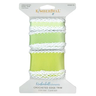 Kimberbell Designs Crocheted Edge Trim:  Lime Green