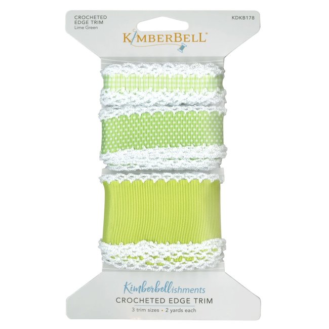 Crocheted Edge Trim:  Lime Green
