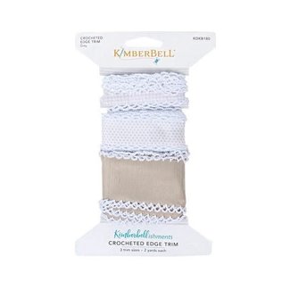 Kimberbell Designs Crocheted Edge Trim:  Grey, discontinued, while supplies last