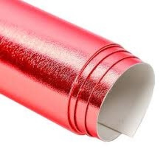 Embroidery Leather:  Cherry Red, Discontinued, While Supplies Last