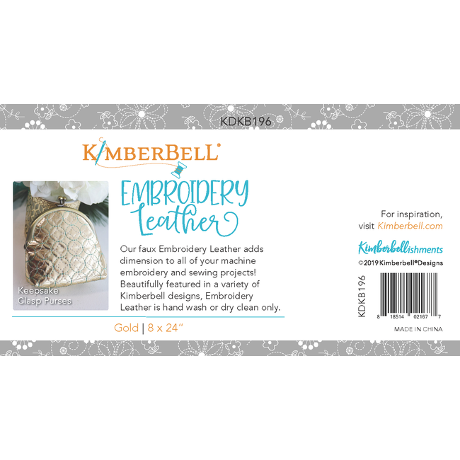 Embroidery Leather:  Gold