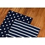 Dots & Stripes Tea Towels:  Navy