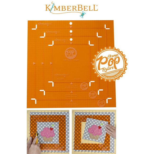 Orange Pop Rulers, Square Set