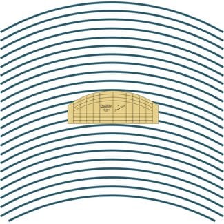 Westalee WESTALEE 12" ARC STRAIGHT TEMPLATE LOW SHANK