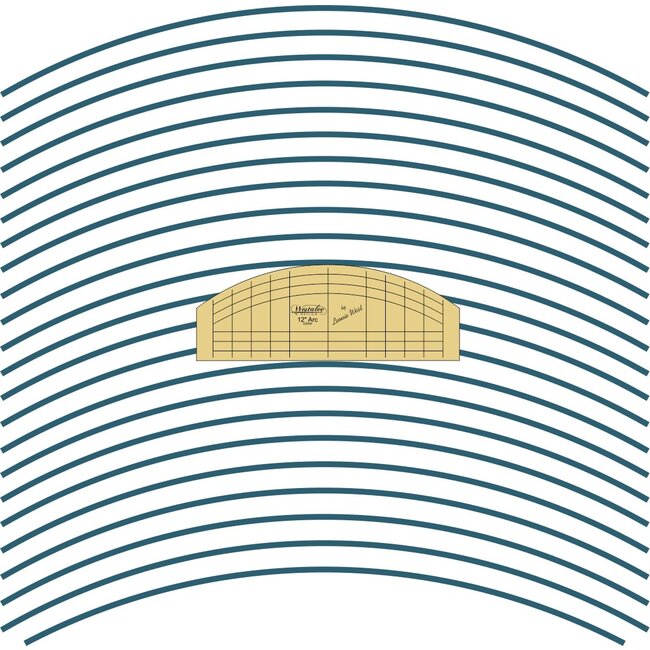 WESTALEE 12" ARC STRAIGHT TEMPLATE LOW SHANK
