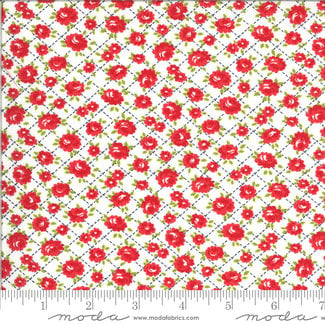 Bonnie & Camille Shine On by Bonnie & Camille, ROSES, WHITE 55214-20 PER CM OR