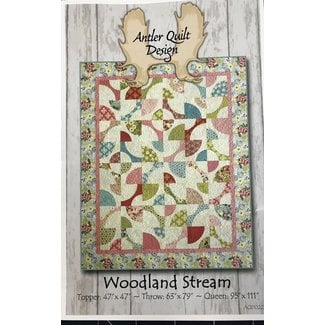 Antler Quilt Design Woodland Stream Pattern