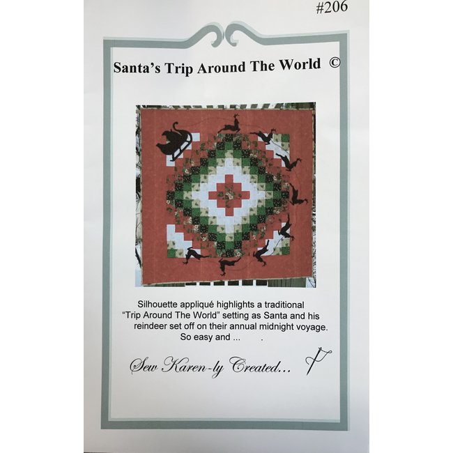 SANTA’S TRIP AROUND THE WORLD PATTERN