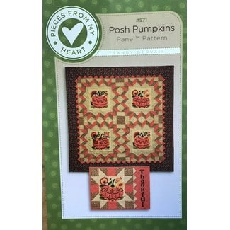 Pieces From My Heart POSH PUMPKINS PANEL PATTERN