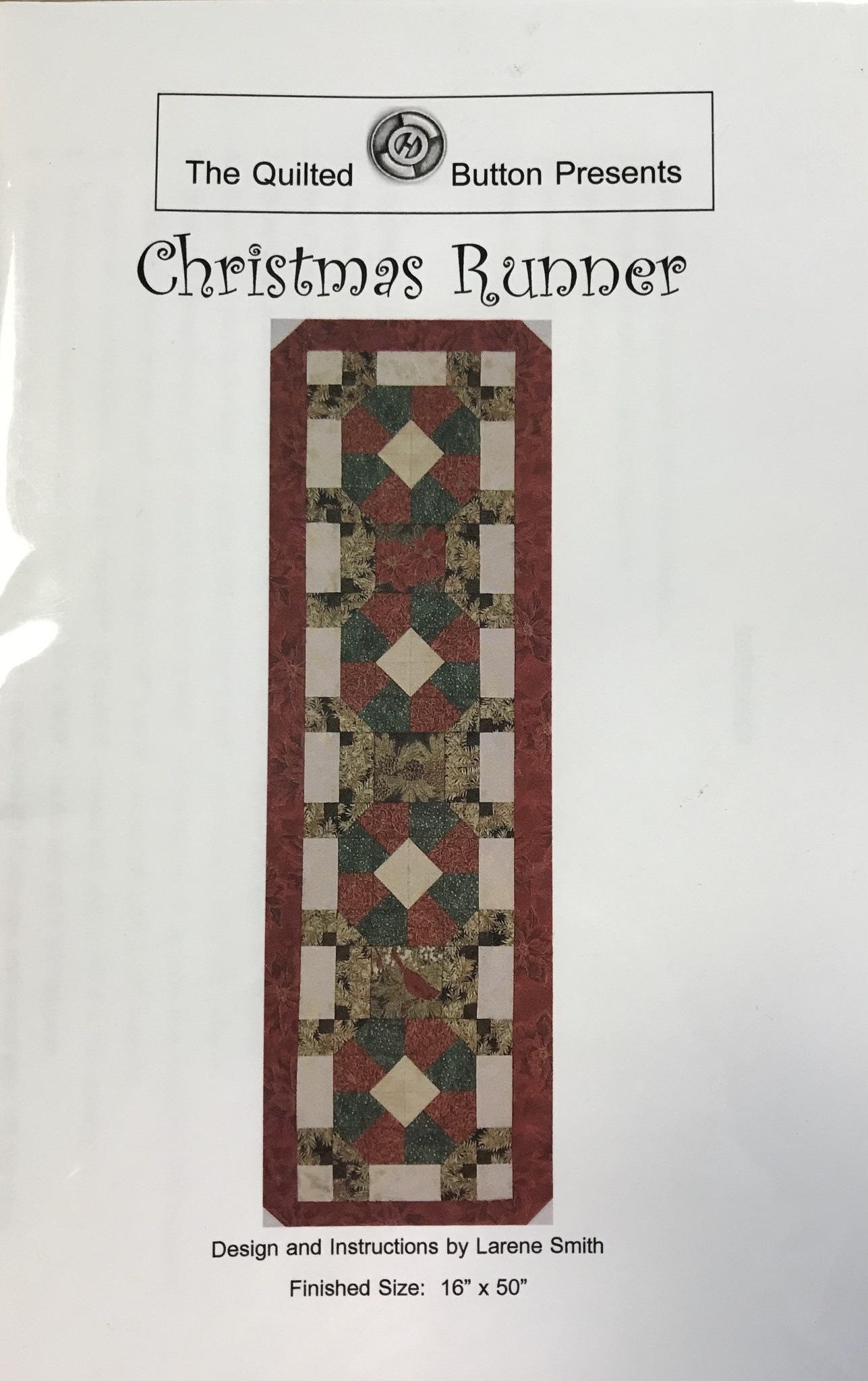 The Quilted Button CHRISTMAS RUNNER PATTERN