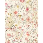 Timeless Treasures FLORAL STUDY, WATERCOLOUR BUDS, CREAM (CD7192) PER CM OR $18/M