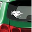 I Heart Sewing - White - Vinyl Window Decal