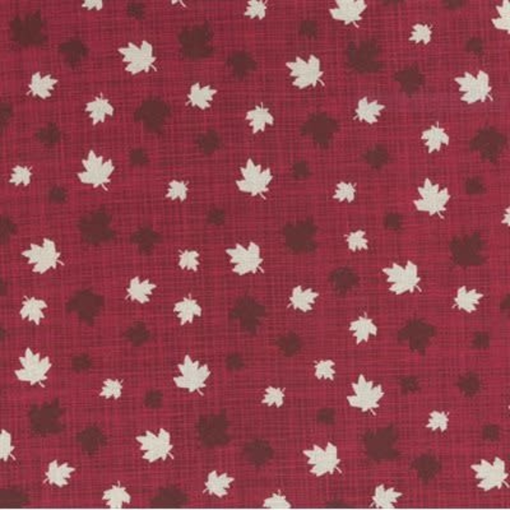 Kate & Birdie Paper Co. True North 2, Leaves, Red 513212-12 per cm or $20/m