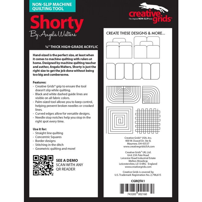 Creative Grids Shorty Ruler CGRQTA1