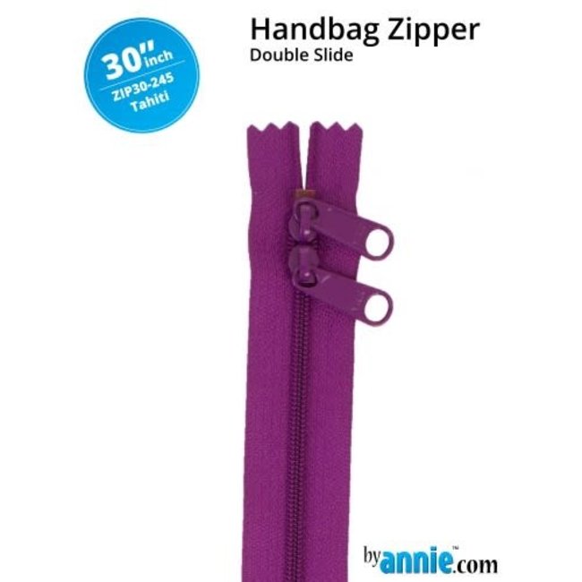 Double Slide Handbag Zipper 30" Tahiti