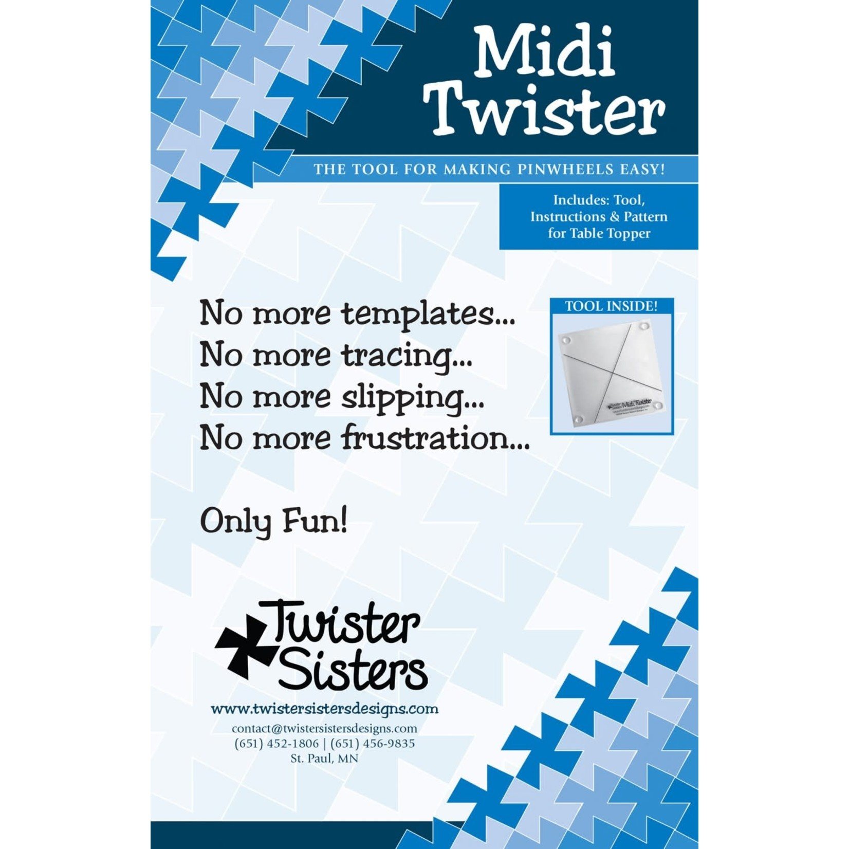Twister Sisters Midi Twister Pinwheel Template