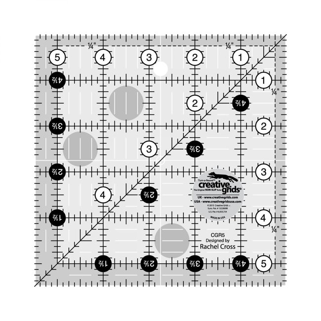 Creative Grids 5 1/2 X 5 1/2 Ruler CGR5