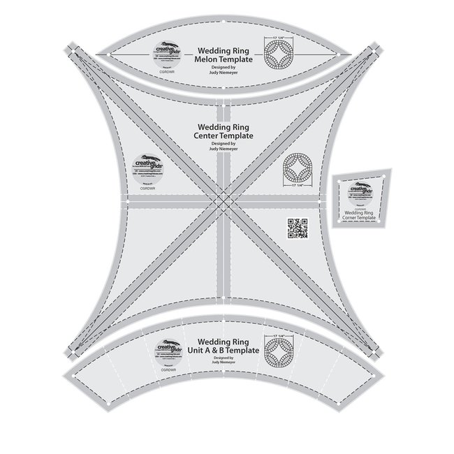 Creative Grids Double Wedding Ring Template CGRDWR