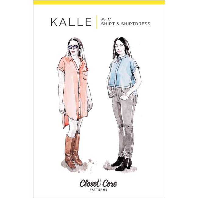 Kalle Shirt and Shirtdress Pattern 0-20