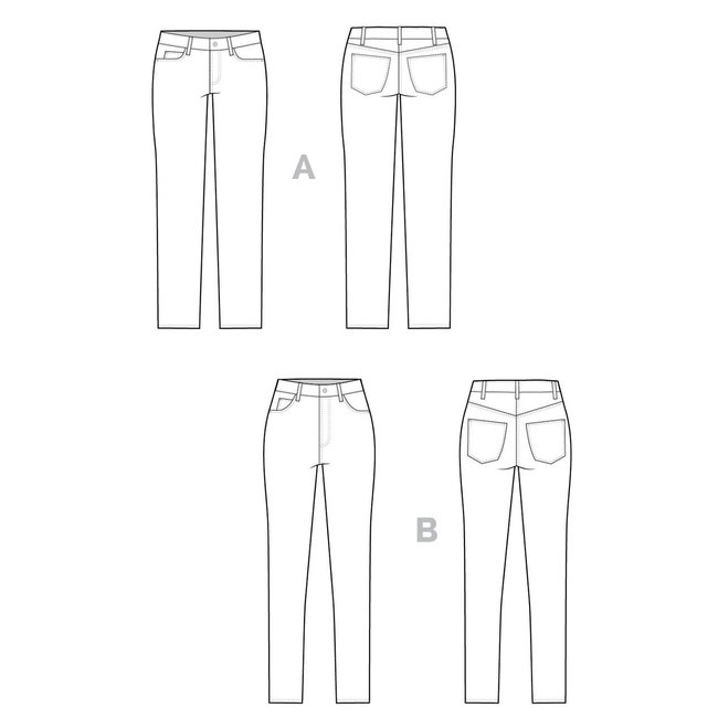 Ginger Skinny Jeans Pattern 0-20