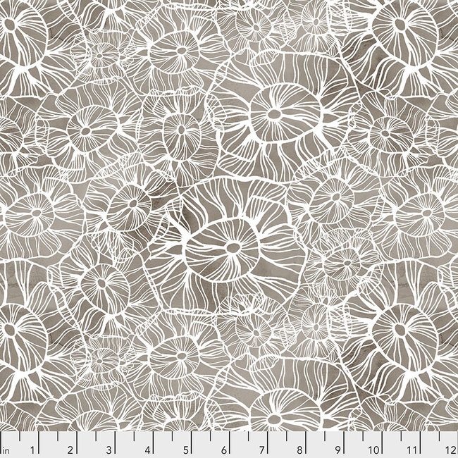 Time and Tide, Sea Flower - Mocha - $0.16 per cm or $16/m 5MB
