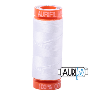 AURIFIL AURIFIL 50 WT White 2024 Small Spool