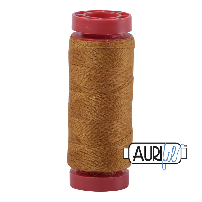 AURIFIL 12 WT 8142 Small Spool WOOL Goldenrod