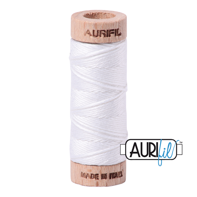 AURIFIL 6 STRAND FLOSS 18YDS 2024 White