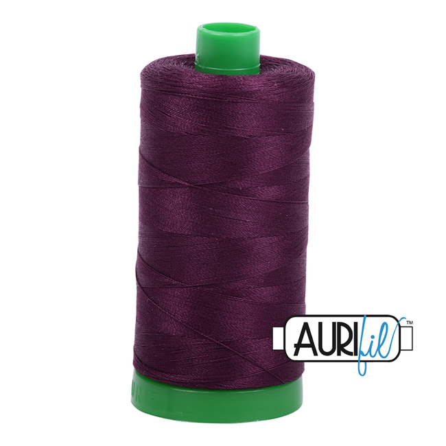 AURIFIL 40 WT Very Dark Eggplant 1240