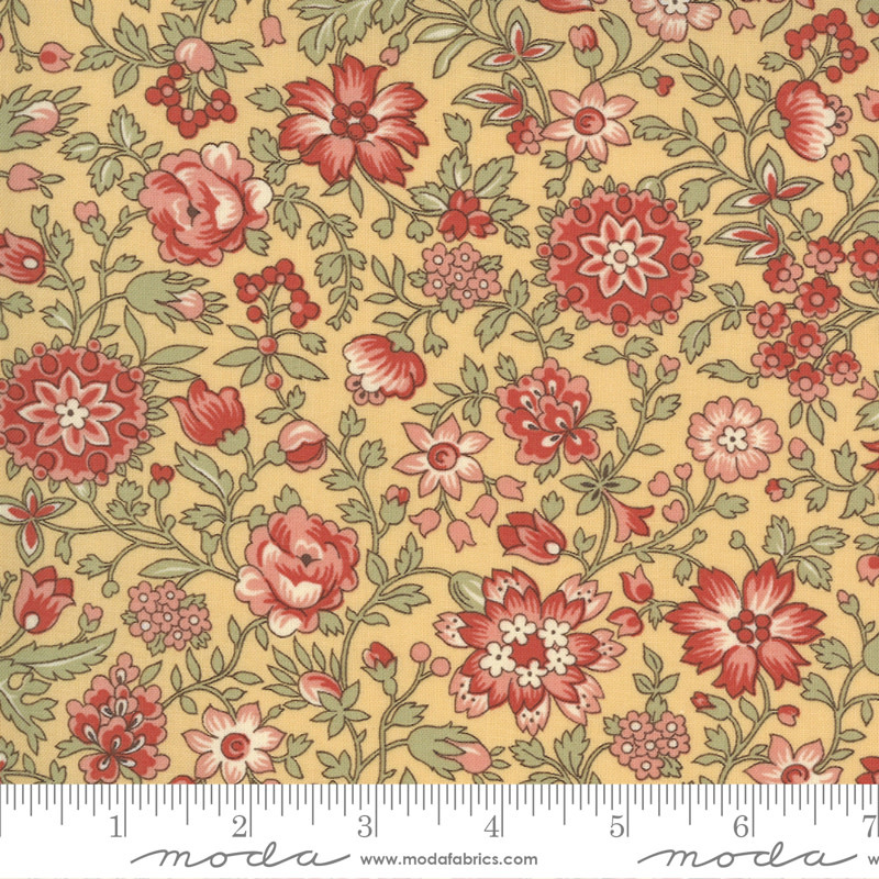 French General Jardins De Fleurs, Giverny, Saffron 13894-16 $0.20 per cm or $20/m