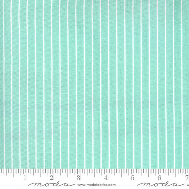 Sunday Stroll, Wide Stripe, Aqua 55228 14 $0.20 per cm or $20/m