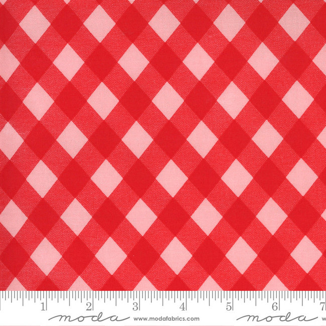 Sunday Stroll, Picnic Gingham, Red Pink 55227 13 $0.20 per cm or $20/m