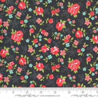 Bonnie & Camille Sunday Stroll, Little Floral, Grey 55222 18 $0.20 per cm or $20/m