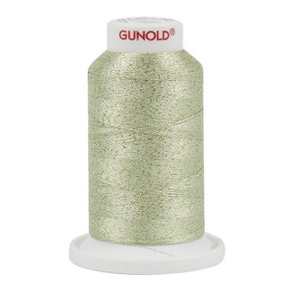 Gunold Poly Sparkle™ (Star™) Mini-King Cone 1,100 YD, 30 Wt, Light Mint Green with Tone On Tone 50530