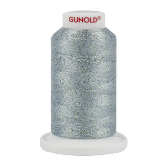 Gunold Poly Sparkle™ (Star™) Mini-King Cone 1,100 YD, 30 Wt, Pale Caribbean with Gold Sparkle 50575