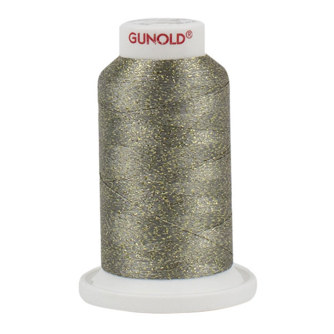 Poly Sparkle™ (Star™) Mini-King Cone 1,100 YD, 30 Wt, Medium Khaki with Gold Sparkle 50630