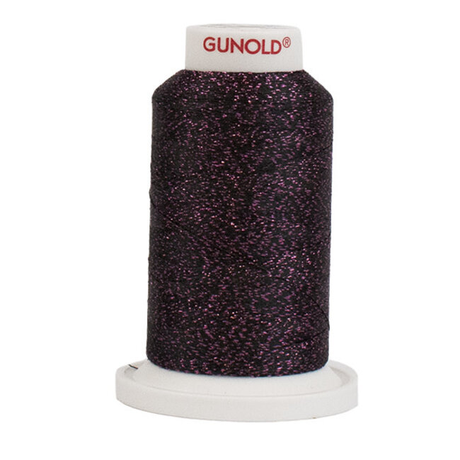 Poly Sparkle™ (Star™) Mini-King Cone 1,100 YD, 30 Wt, Piano Black with Pink Sparkle 50643
