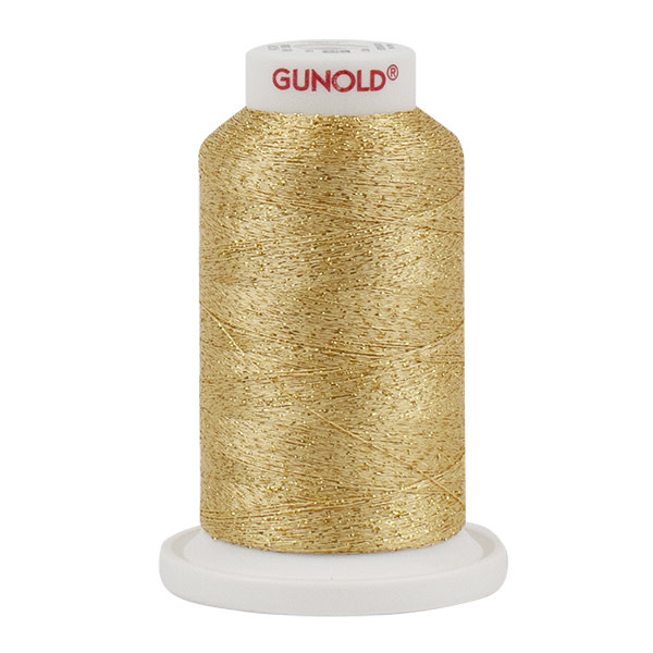 Gunold Poly Sparkle™ (Star™) Mini-King Cone 1,100 YD, 30 Wt, Gold with Gold Sparkle 50905
