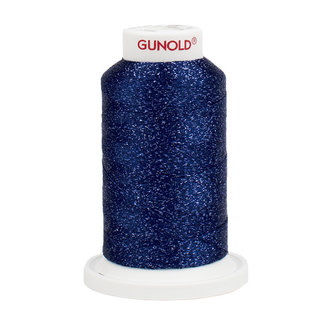Gunold Poly Sparkle™ (Star™) Mini-King Cone 1,100 YD, 30 Wt, Medium Navy with Tone On Tone Sparkle 50911
