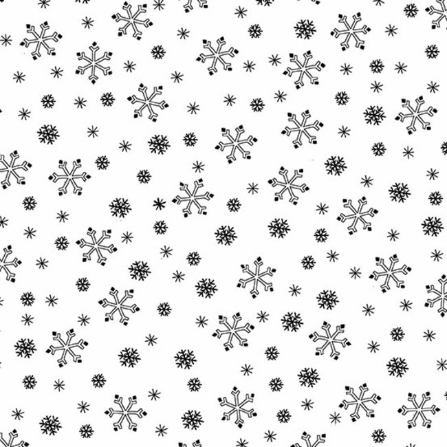 Century Black on White, Snowflakes CS-9671-L $0.18 per cm or $18/m