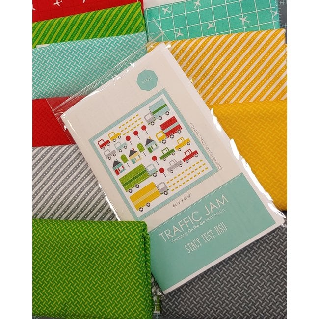 Traffic Jam Quilt Kit - Binding Included - Backing Not Included