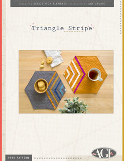 Triangle Stripe Placemat Free Pattern