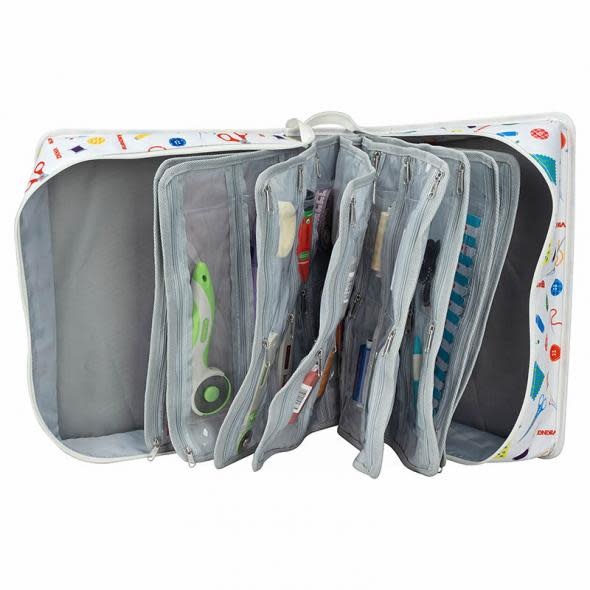 Husqvarna Viking Accessory Tote with 4 pages Stitch by Stitch