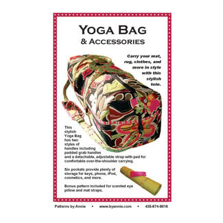 By Annie Yoga Bag & Accessories Pattern