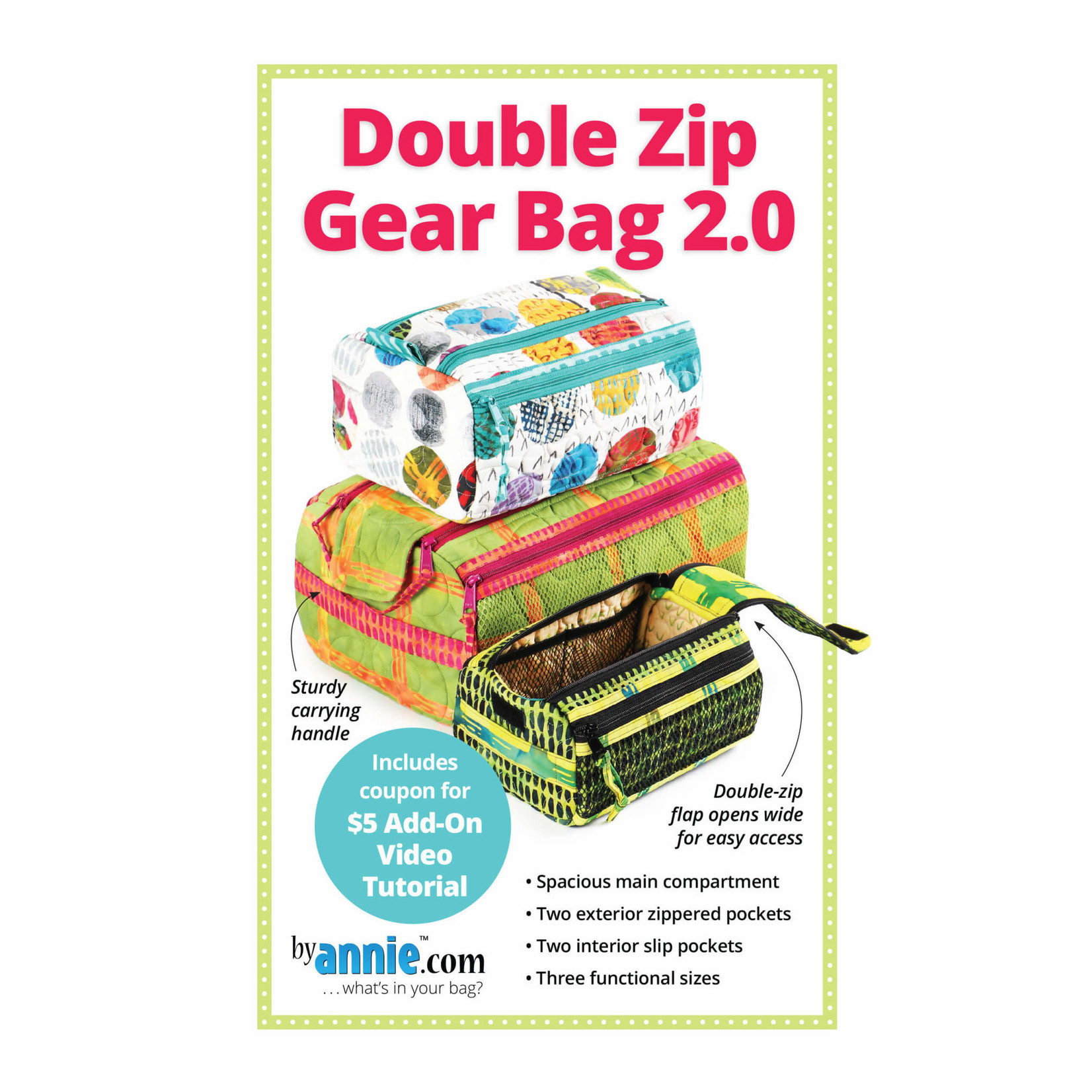 By Annie Double Zip Gear Bag 2.0