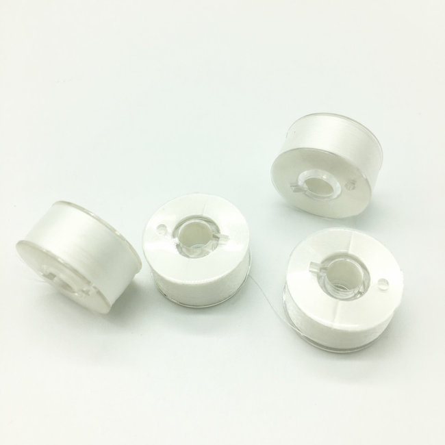 Plastic L Type bobbins box of 144 White