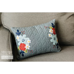 Kimberbell Designs Quilted Pillow Cover Blank, Lumbar, Patriot Blue