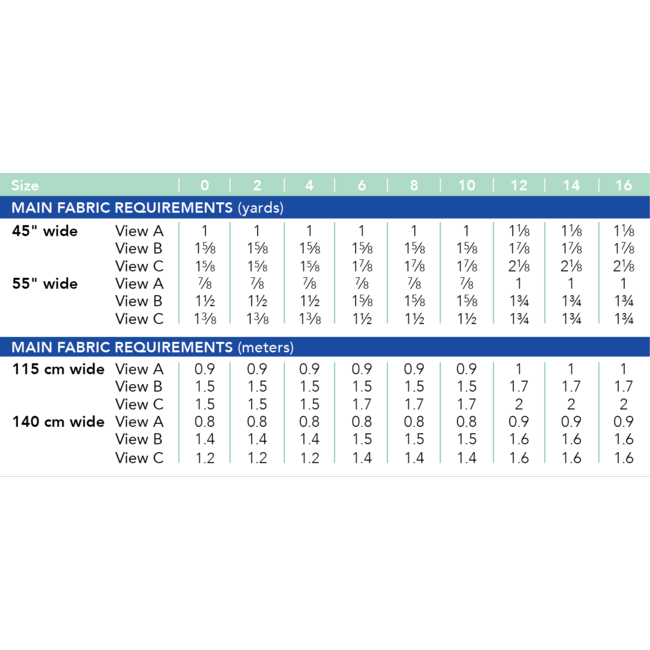 Concord T-Shirt Pattern Size 0-16