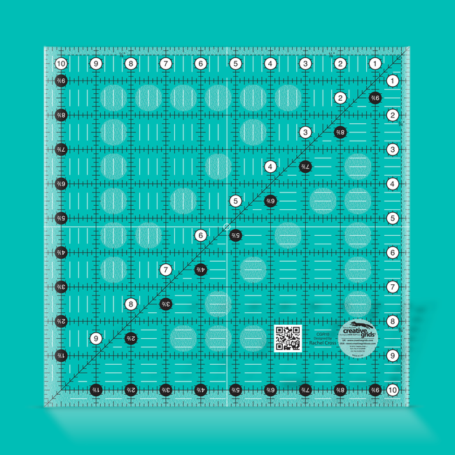 Creative Grids 10 1/2 X 10 1/2 Ruler CGR10